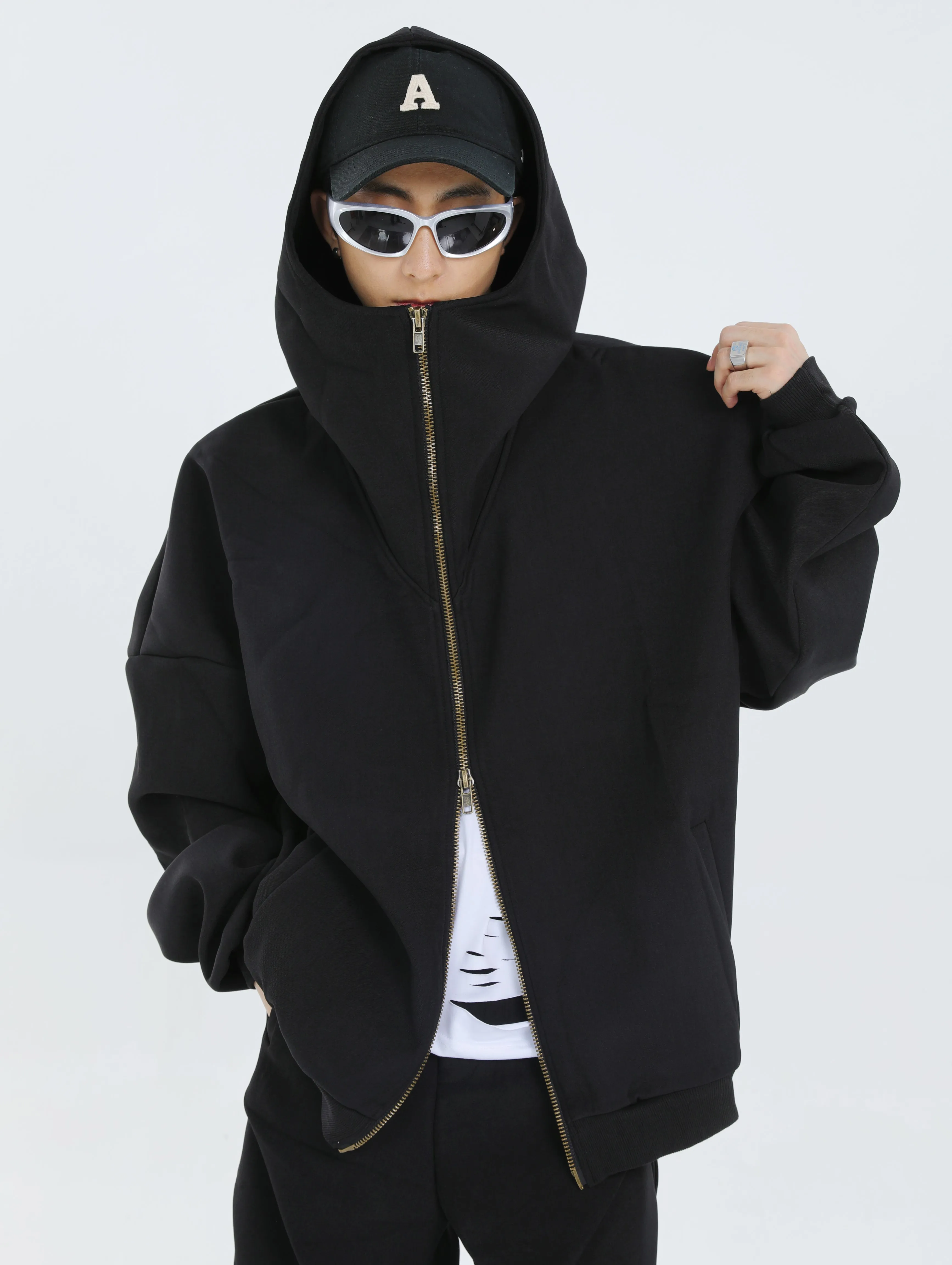 【23s September.】Double-zip Hooded Sweatshirt Set