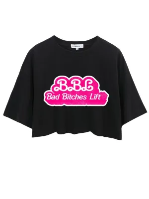 BAD BITCHES LIFT CROP TOPS