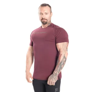 Better Bodies Gym Tapered Tee - Maroon