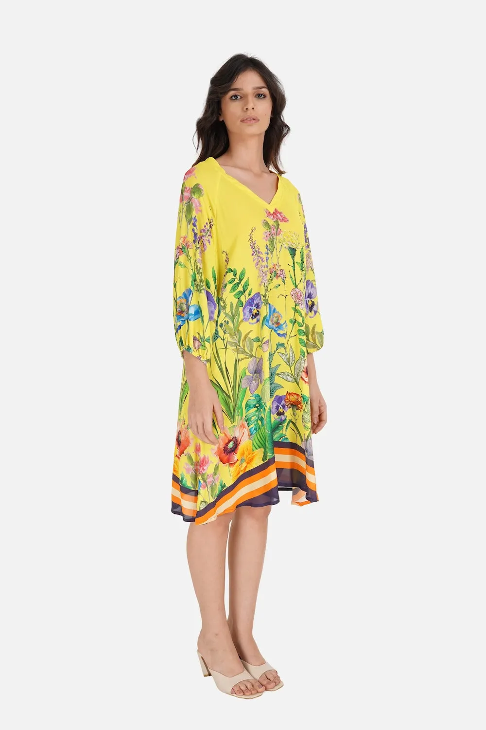 CALICO - BLOUSON TUNIC DRESS