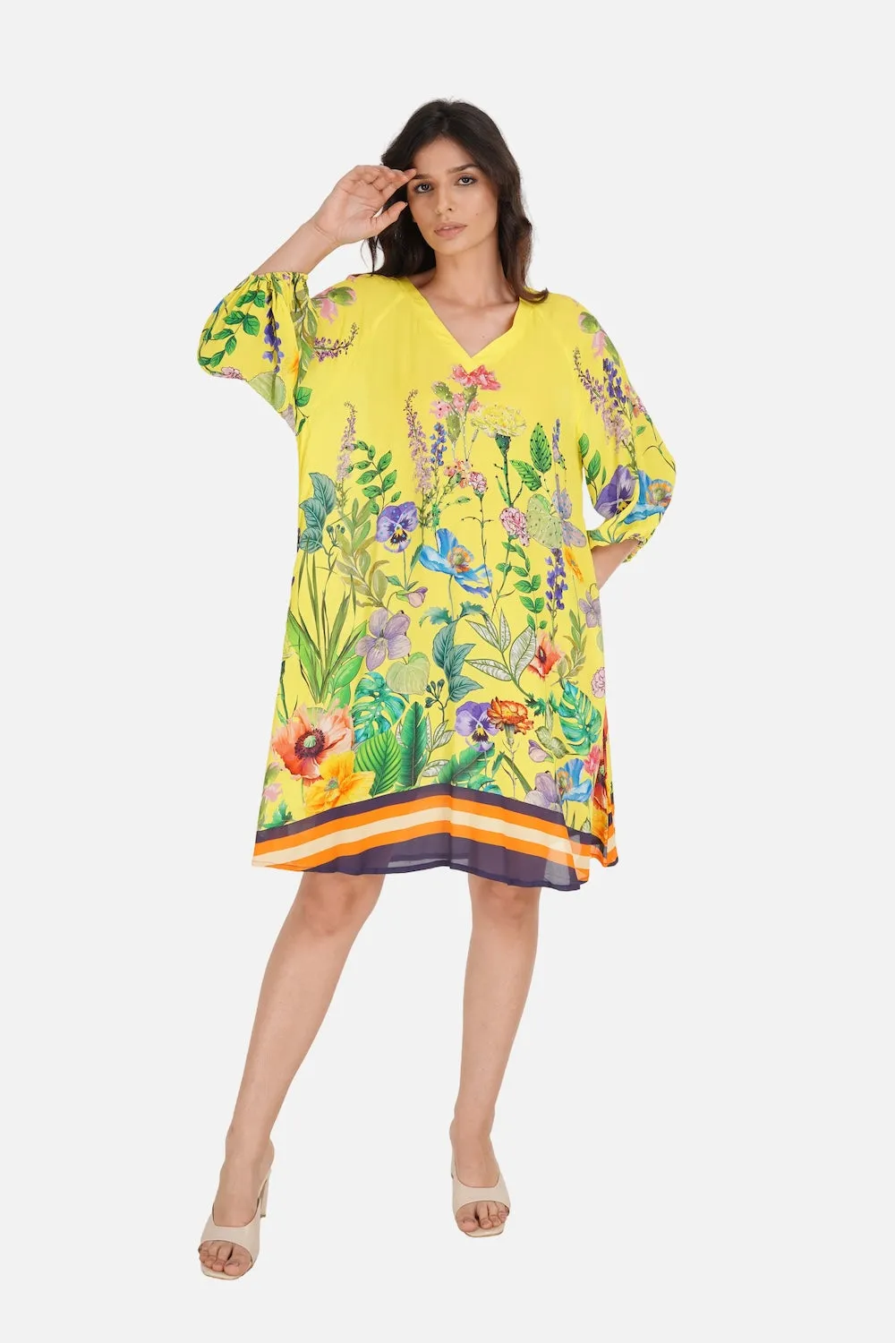 CALICO - BLOUSON TUNIC DRESS