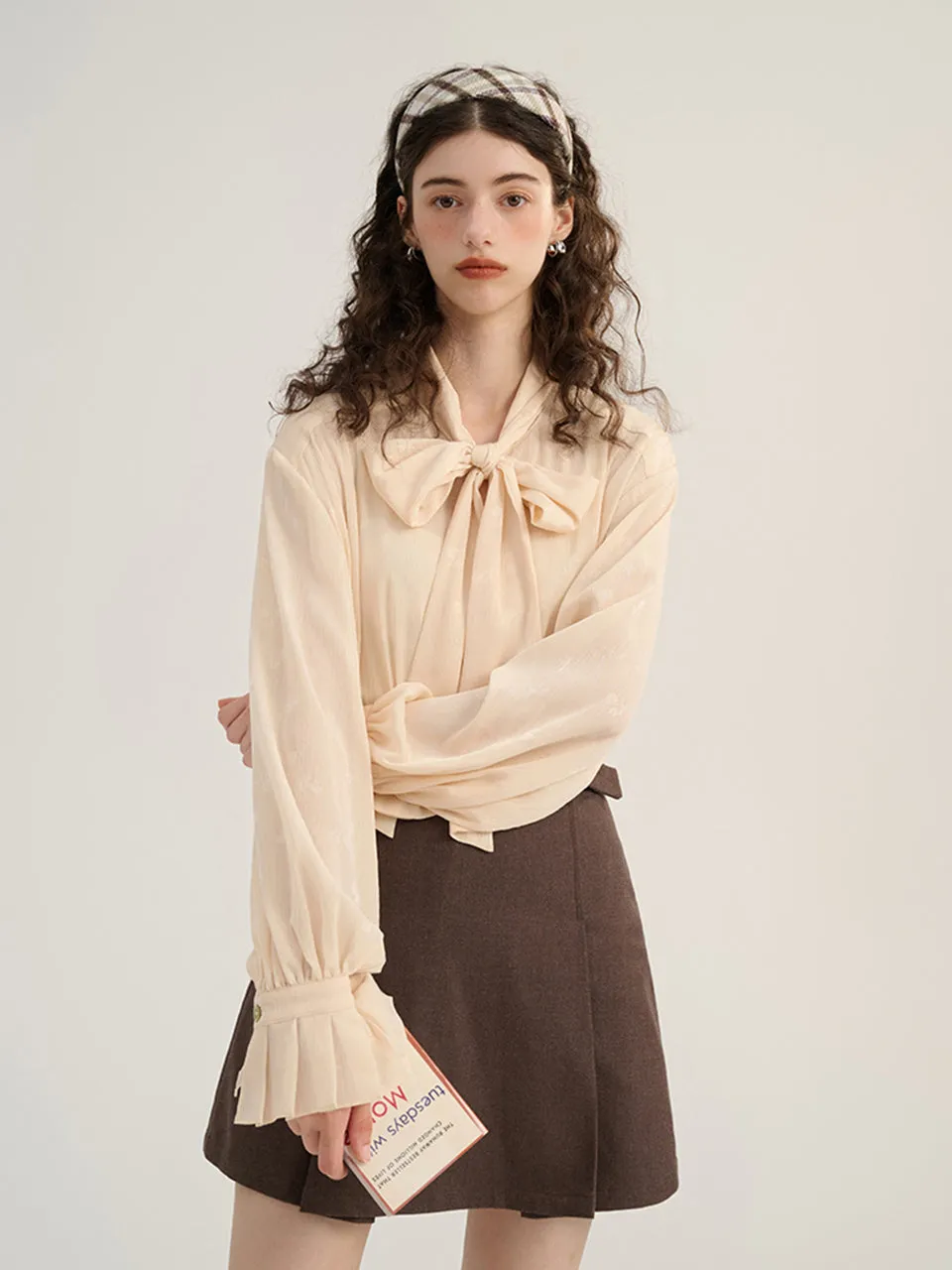 Camille ribbon blouse