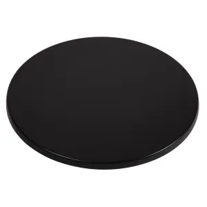 CC513 Werzalit Pre-drilled Round Table Top Black 800mm