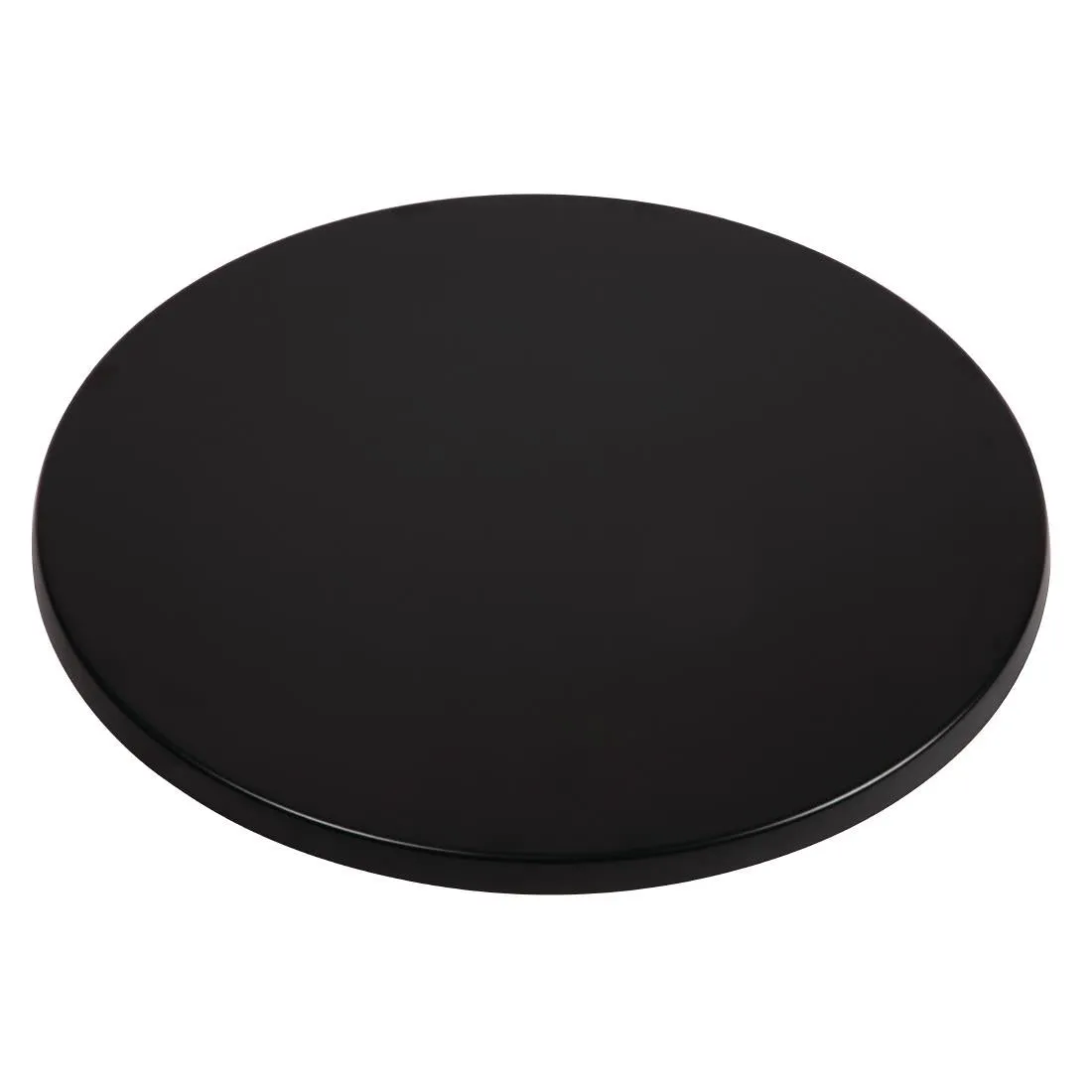 CC513 Werzalit Pre-drilled Round Table Top Black 800mm