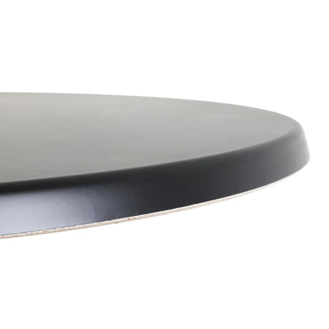 CC513 Werzalit Pre-drilled Round Table Top Black 800mm