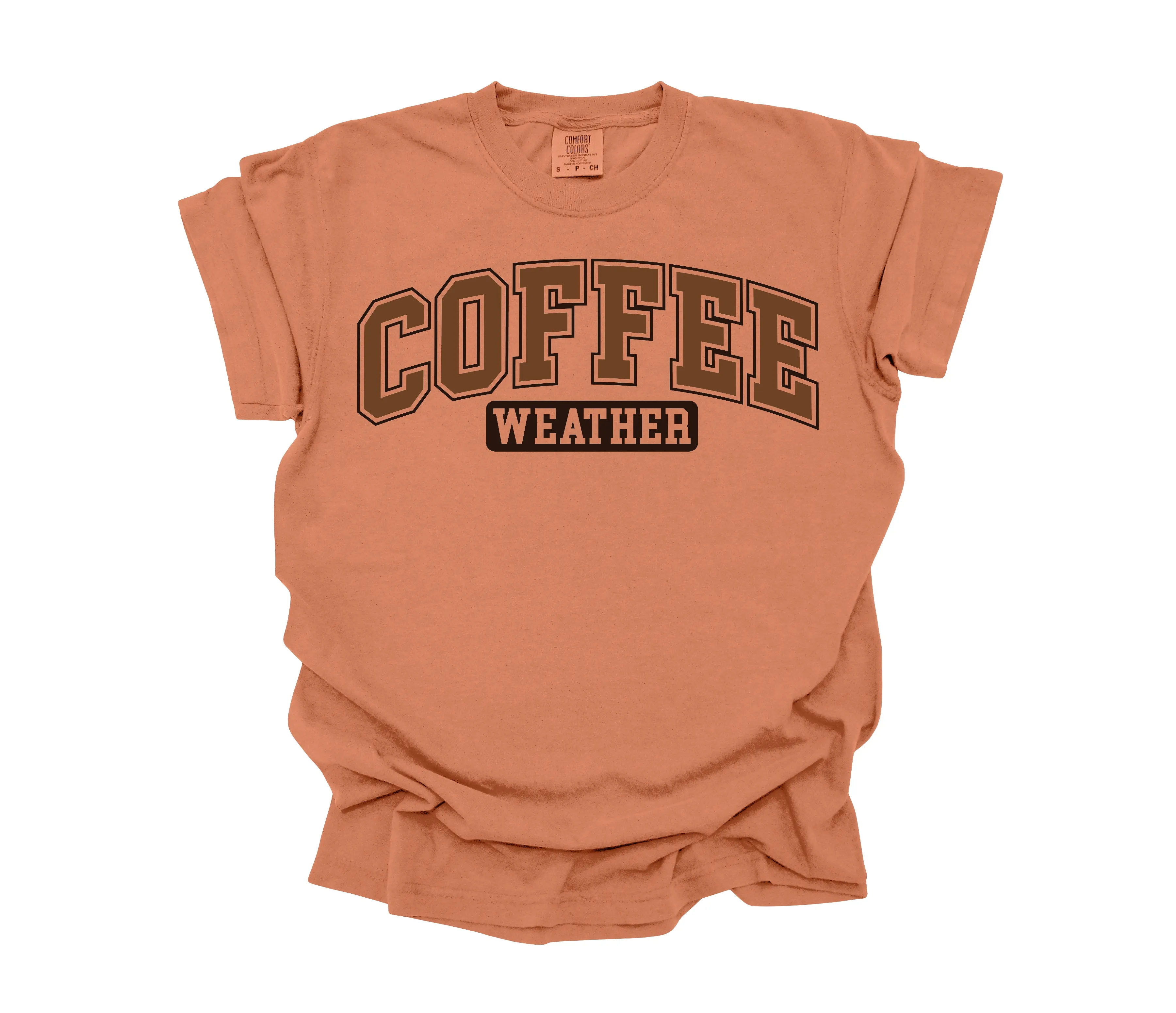 Coffee Weather - Adult Graphic Comfort Colors T-shirt