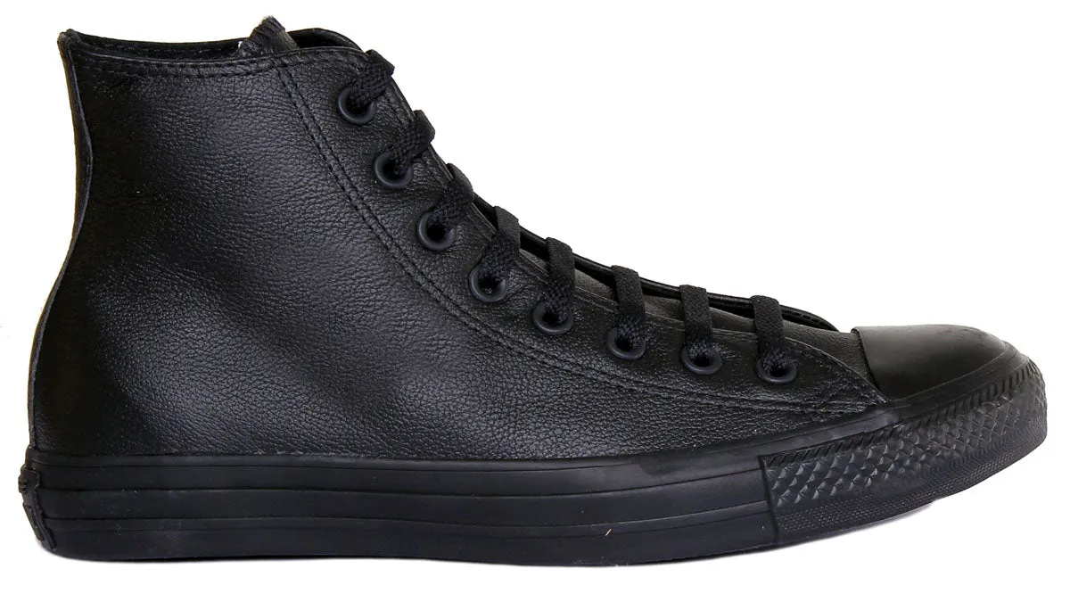 Converse 135251 CT All Star Hi Leather Trainer In Black For Unisex