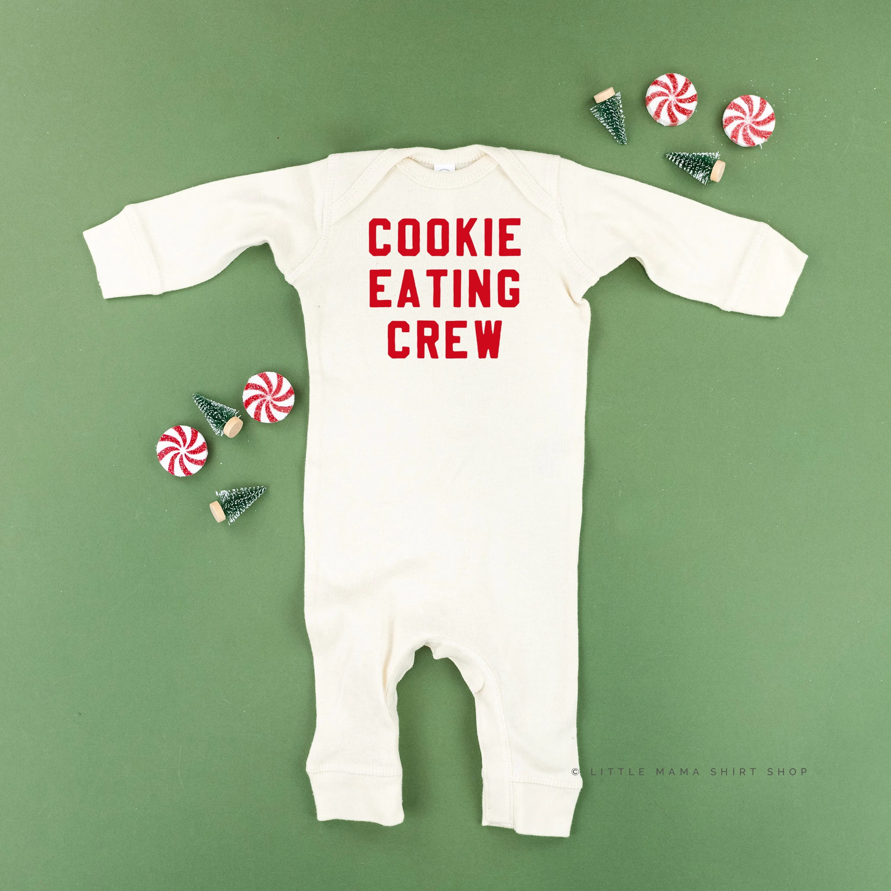 Cookie Eating Crew - Block Font - Baby Sleeper