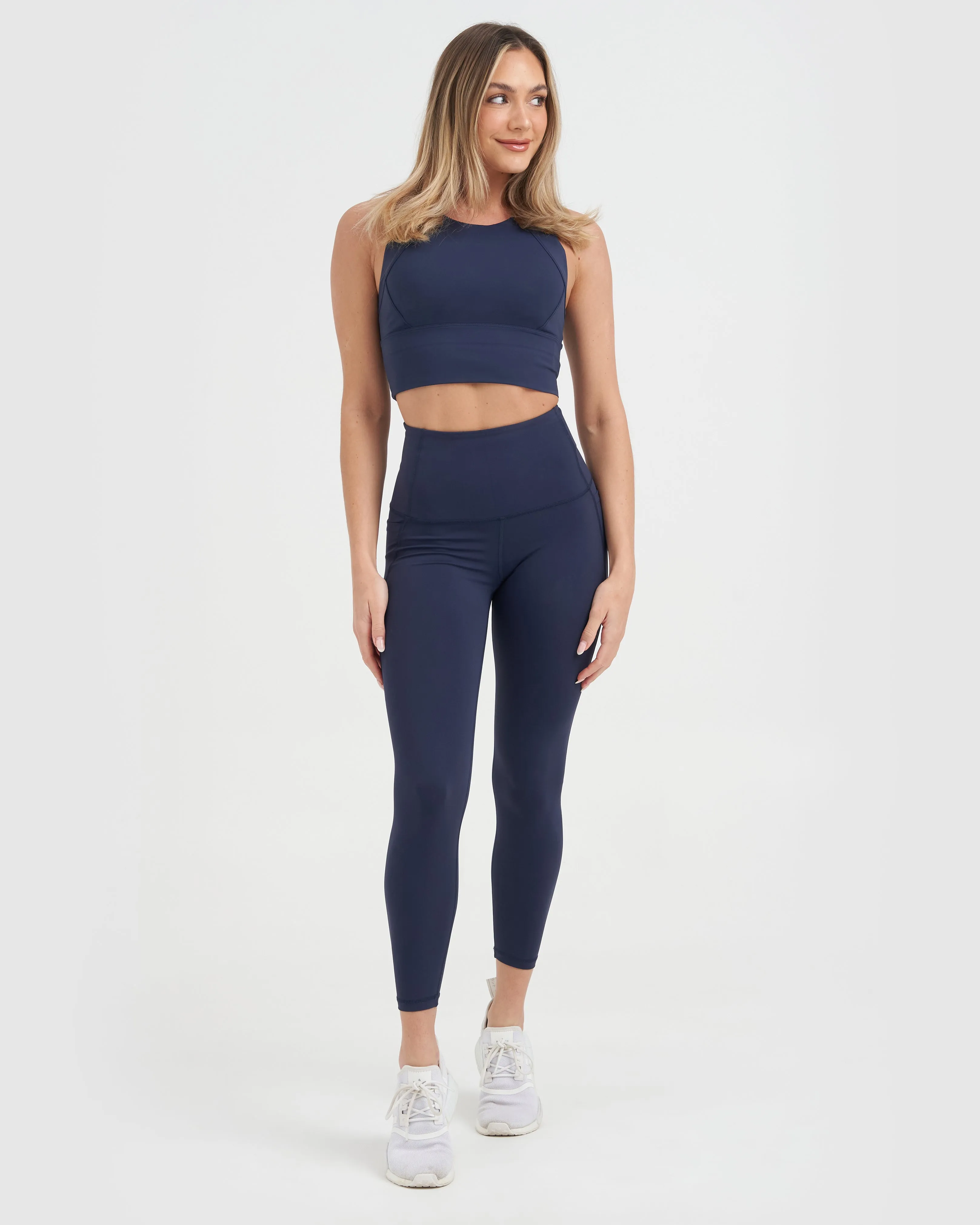 Core Trainer Britney Active Crop - Navy