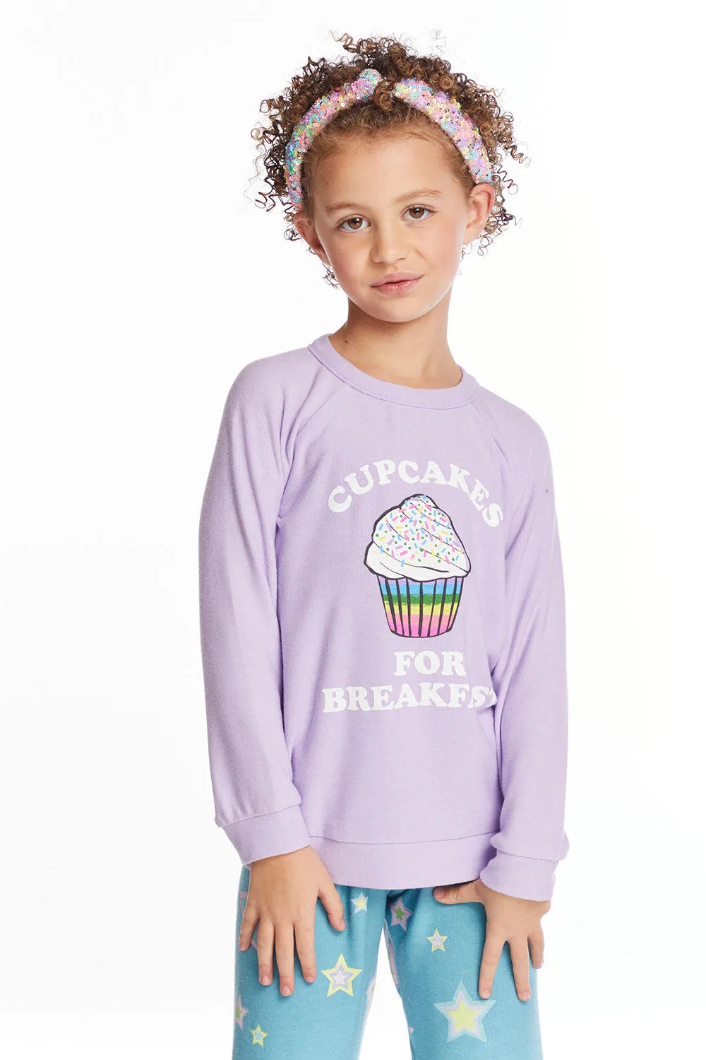 Cupcakes For Breakfast Girls Pullover