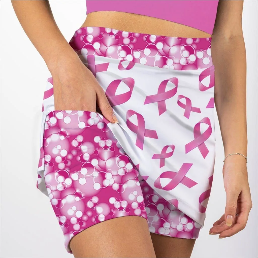 CURE BREAST CANCER WHITE SKORT