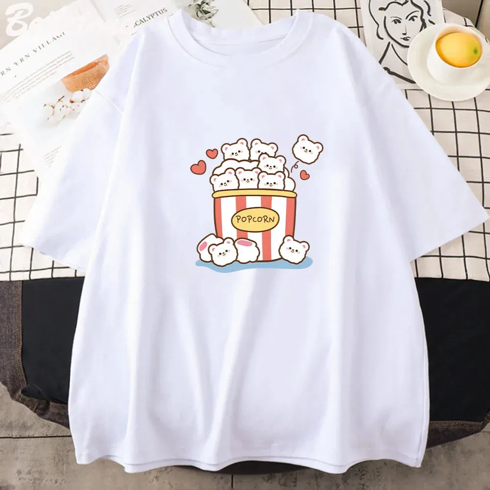 Cute Popcorn Bears T-Shirt