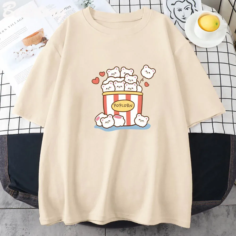 Cute Popcorn Bears T-Shirt