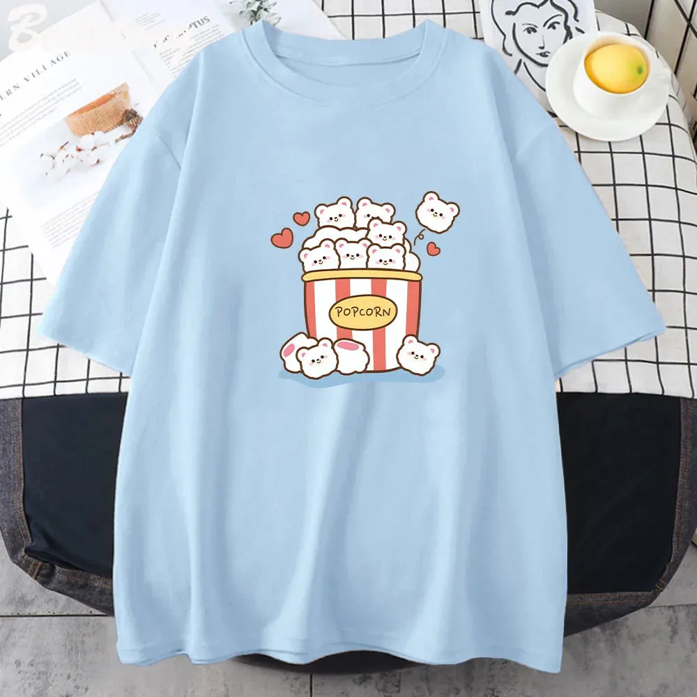 Cute Popcorn Bears T-Shirt