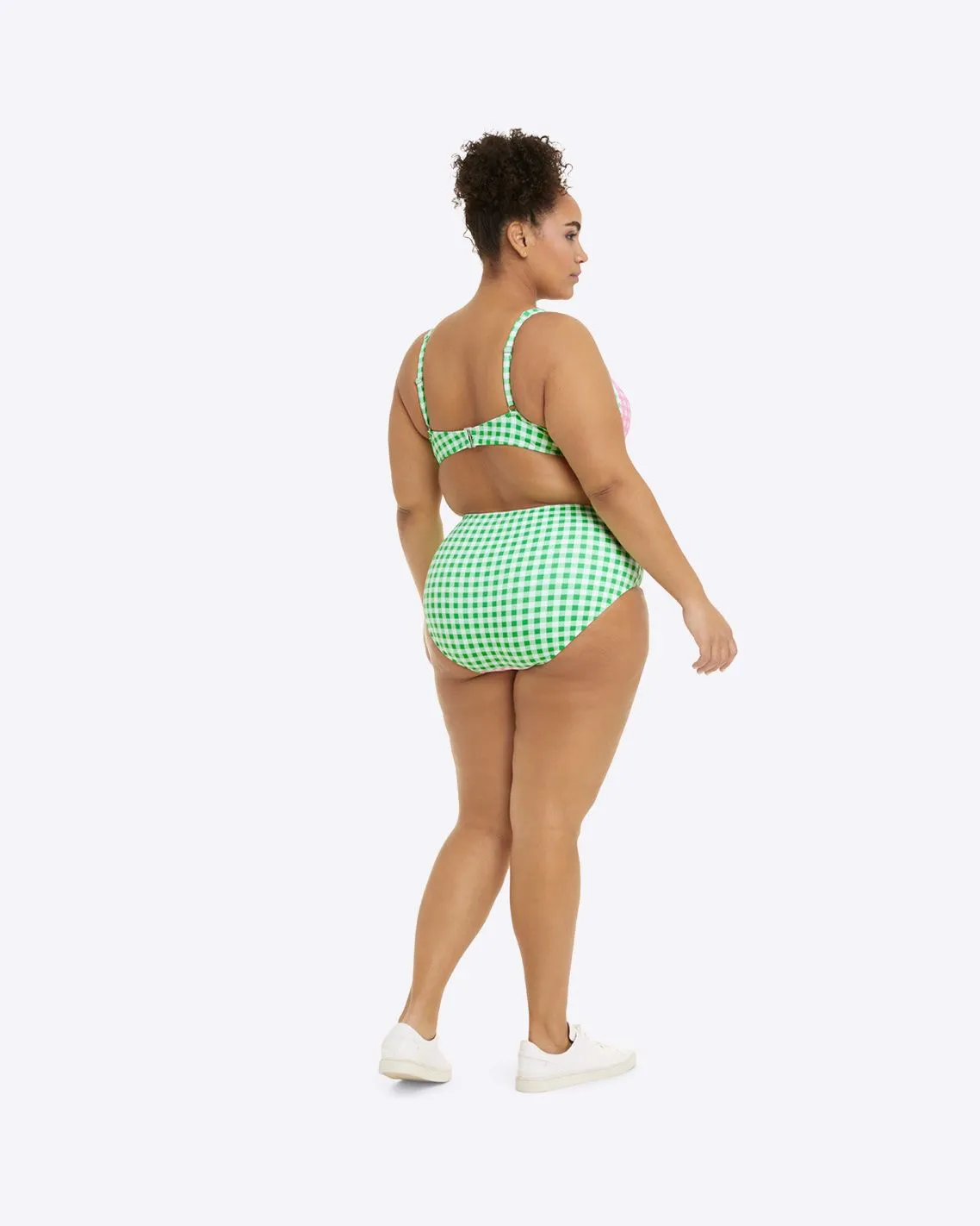 DJ x Lands' End Retro High Waisted Bikini Bottoms