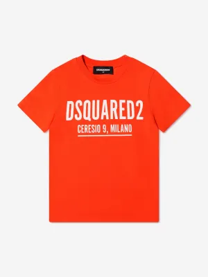 Dsquared2 Kids Relax T-Shirt In Orange