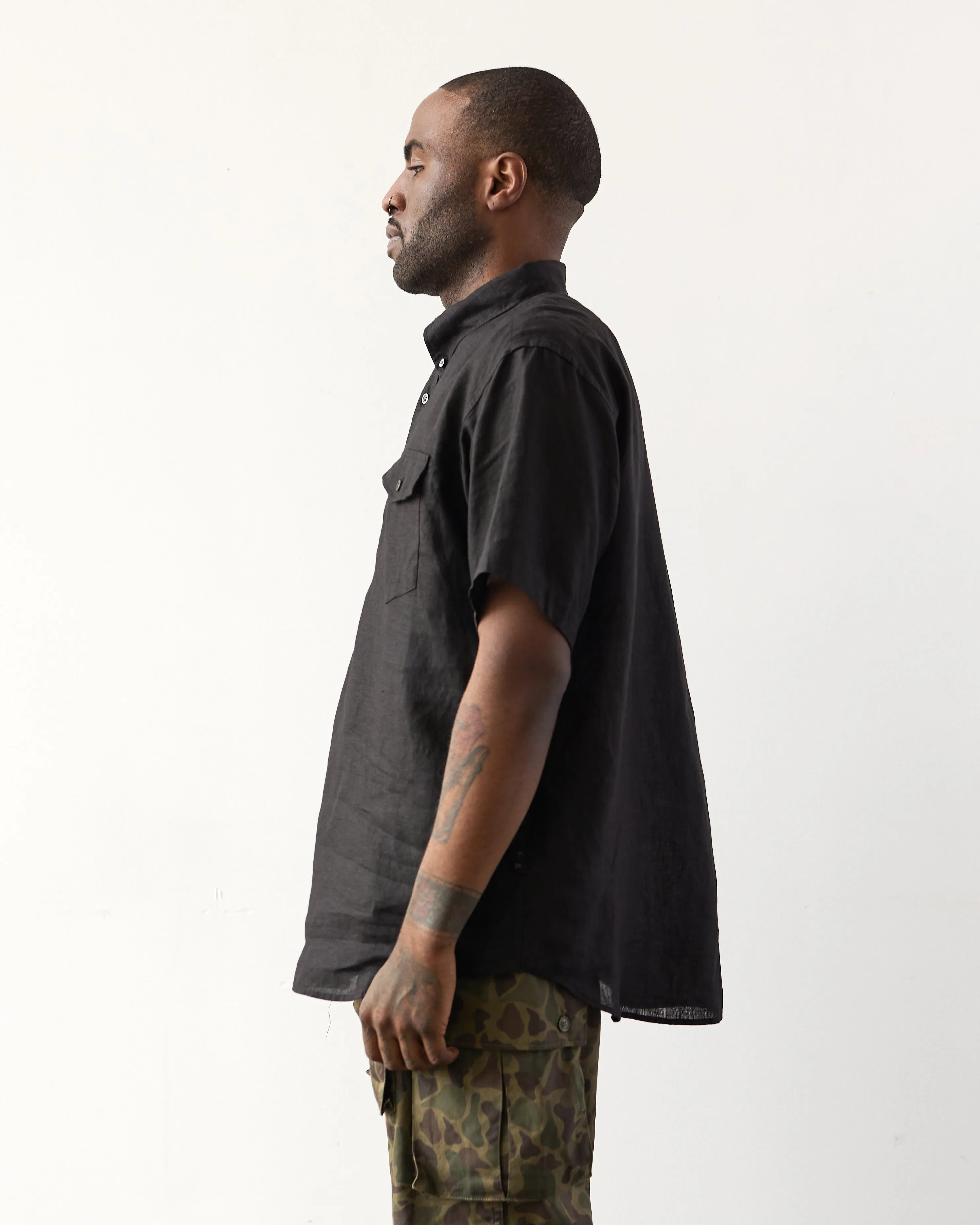 Engineered Garments Popover BD Shirt, Black