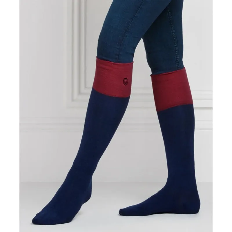 Fairfax & Favor Ladies Boot Socks (UK 4 - 8) - Burgundy