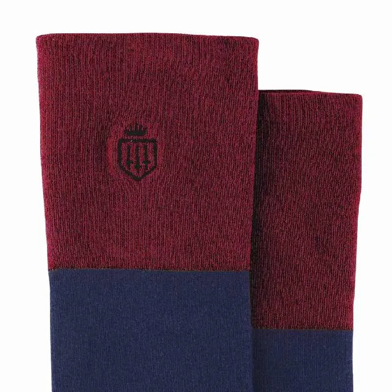 Fairfax & Favor Ladies Boot Socks (UK 4 - 8) - Burgundy