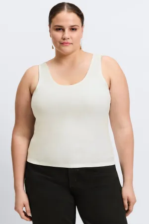 Georgia Plus Knit Crepe Tank