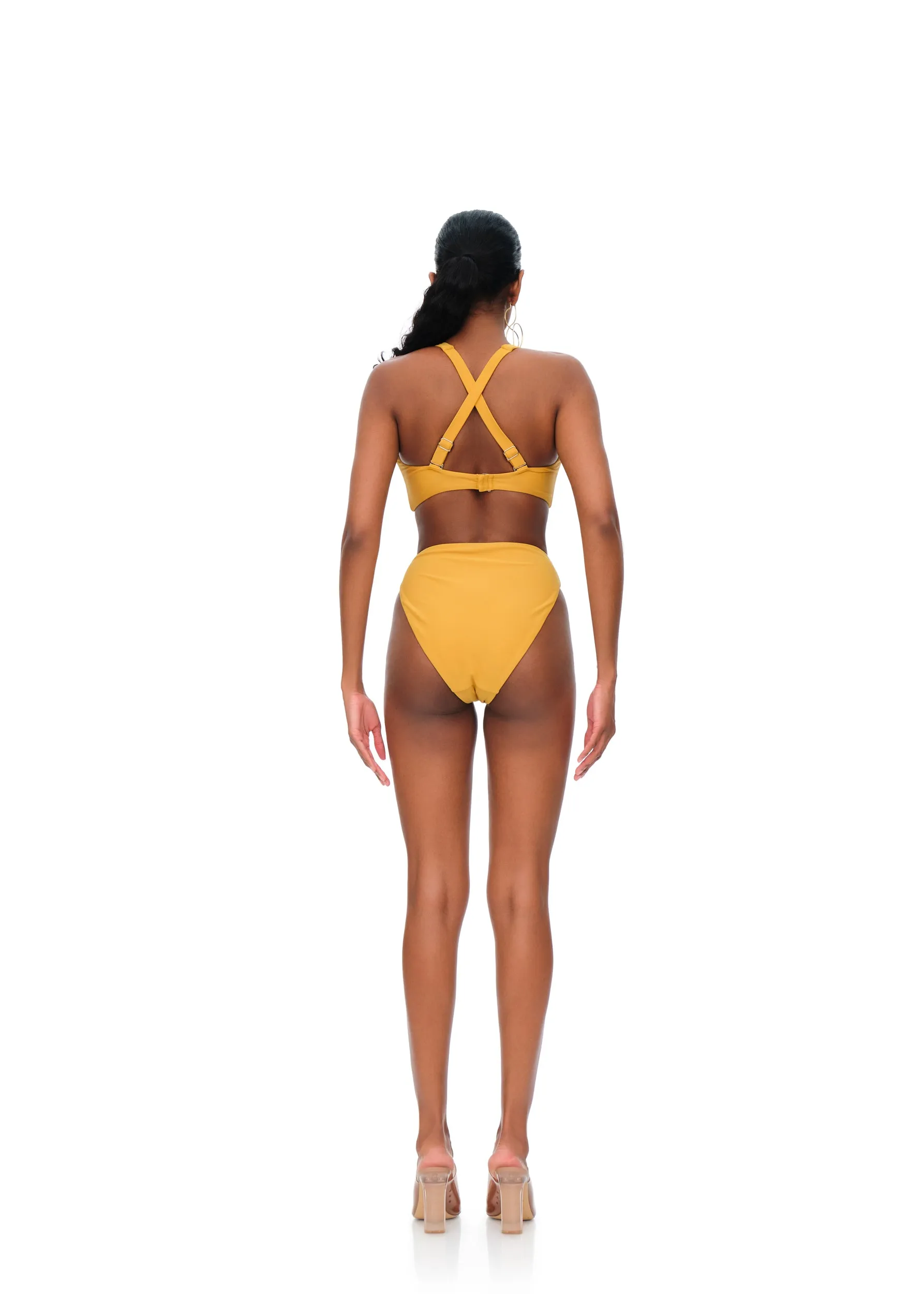 Kasa High Waisted Yellow Bikini