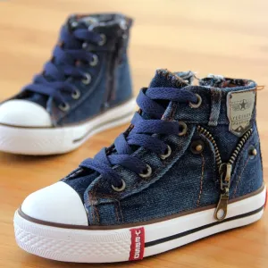 Kids Canvas Denim High Tops