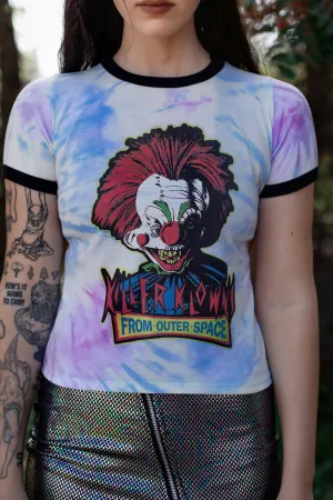 Killer Klowns from Outer Space Tie-Dye Ringer Tee