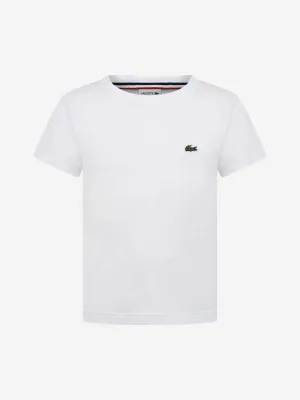 Lacoste Boys Logo T-Shirt in White