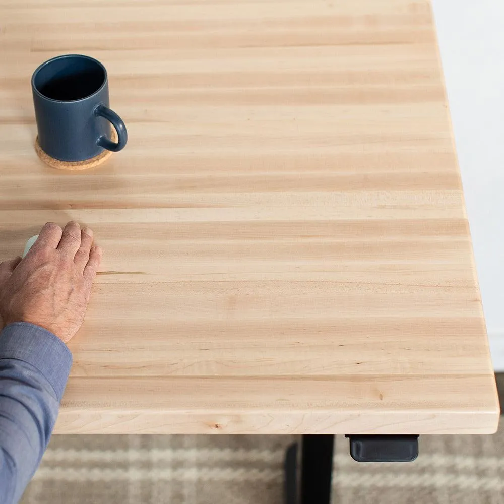 Lander Unsit Treadmill Desk - Butcher Block