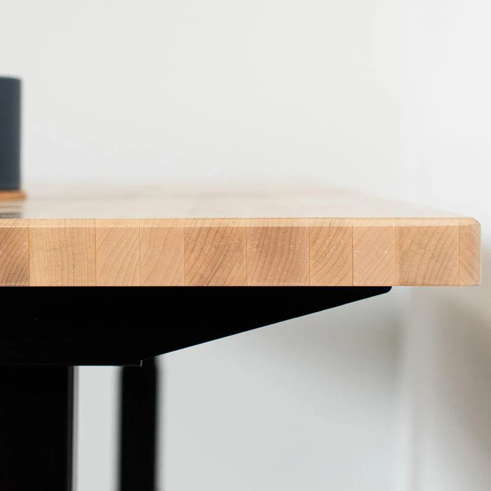 Lander Unsit Treadmill Desk - Butcher Block