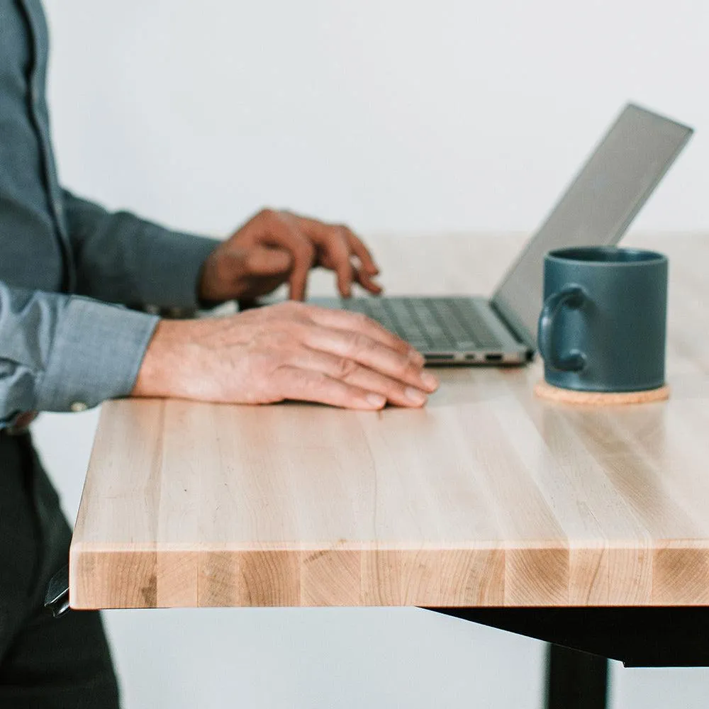 Lander Unsit Treadmill Desk - Butcher Block