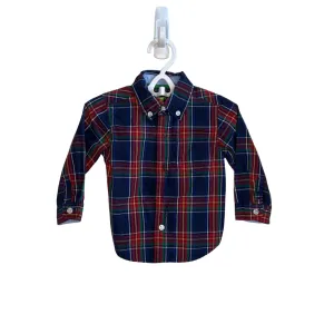 LS Cotton Button-down Shirt - Plaid