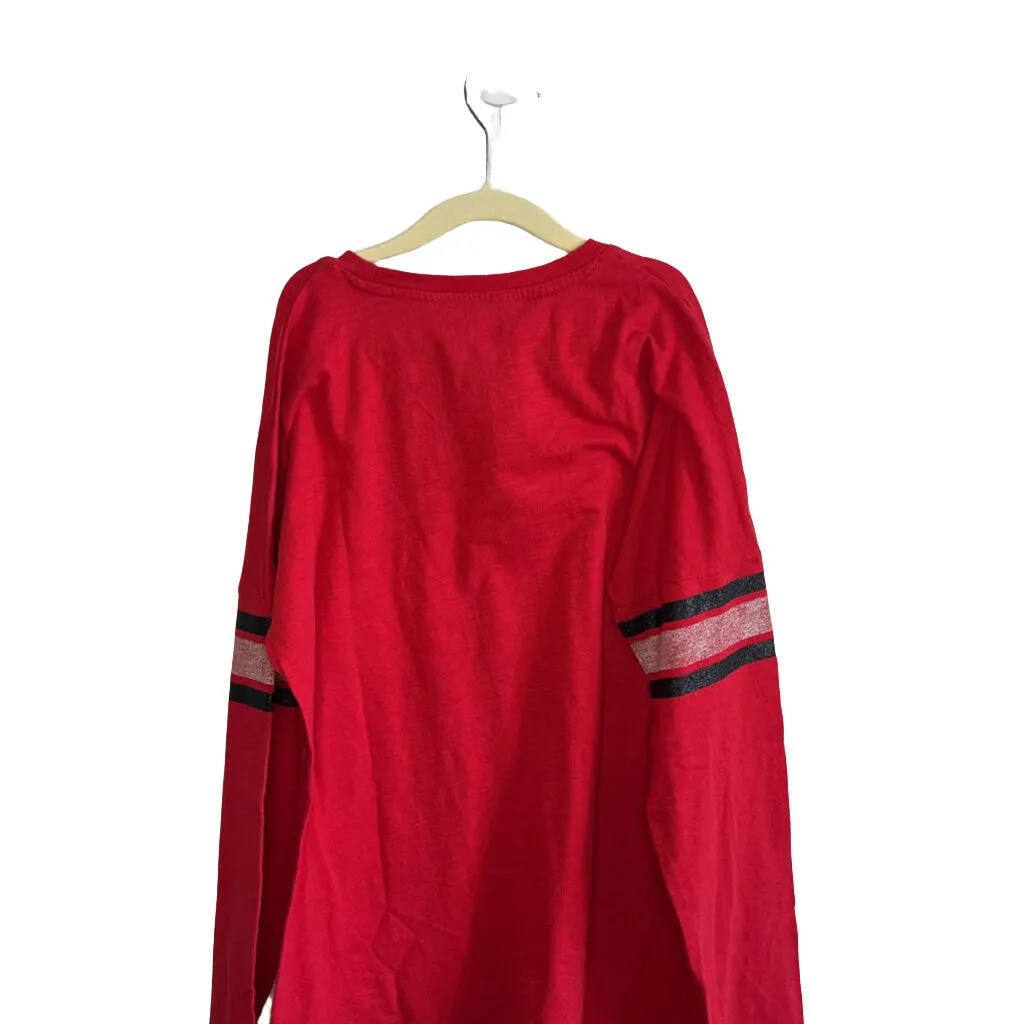 LS Shirt / Chicago Bulls   Glitter Stripe