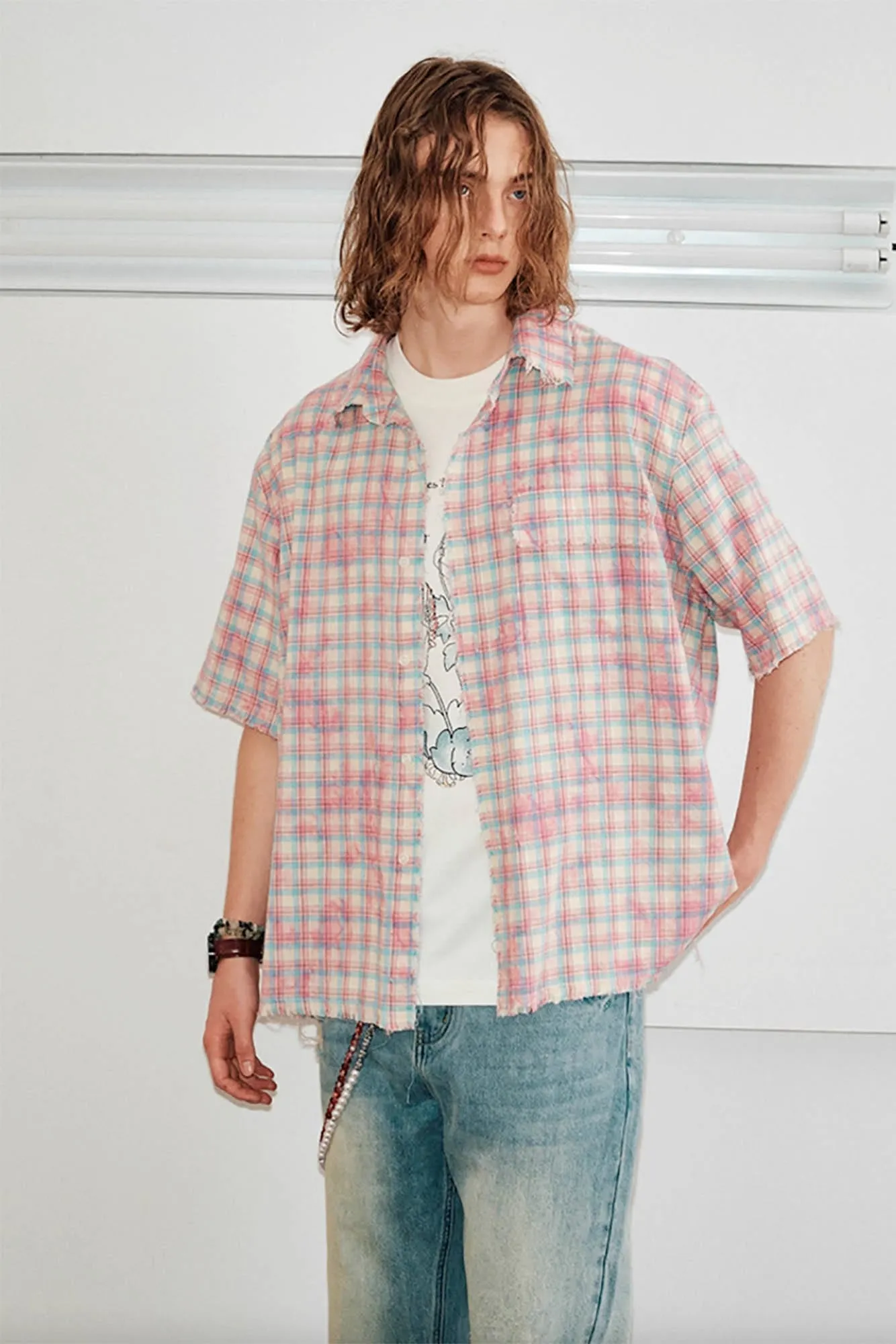 Plaid Short Sleeve Shirt