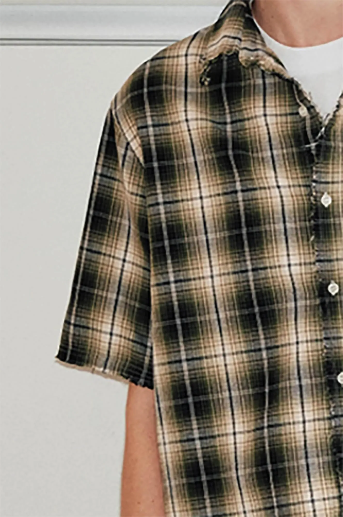 Plaid Short Sleeve Shirt