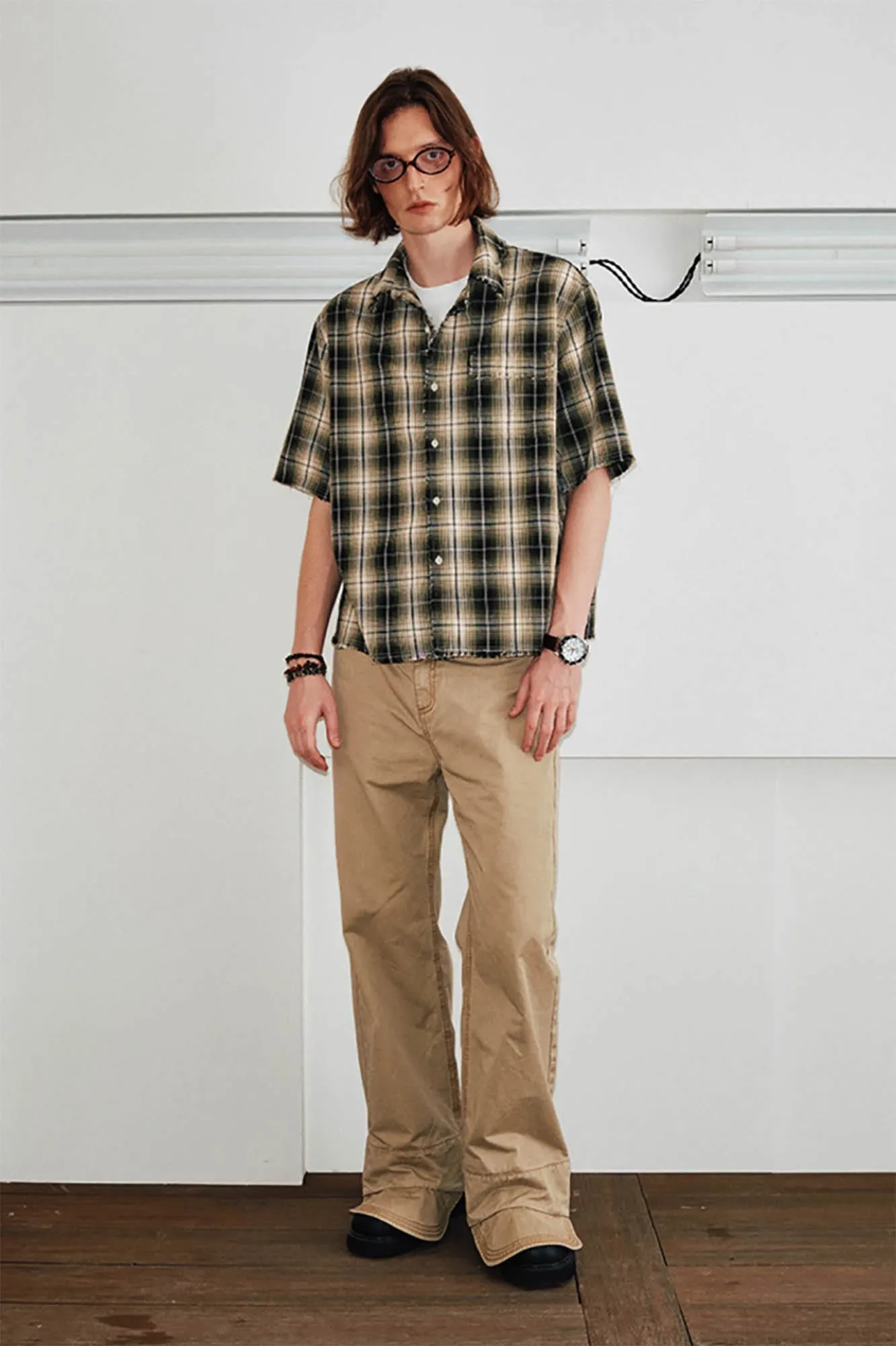 Plaid Short Sleeve Shirt