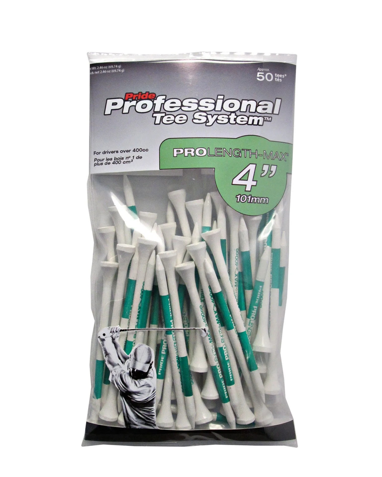 Pride Professional Tee System ProLength Golf Tees