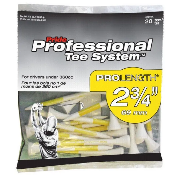 Pride Professional Tee System ProLength Golf Tees