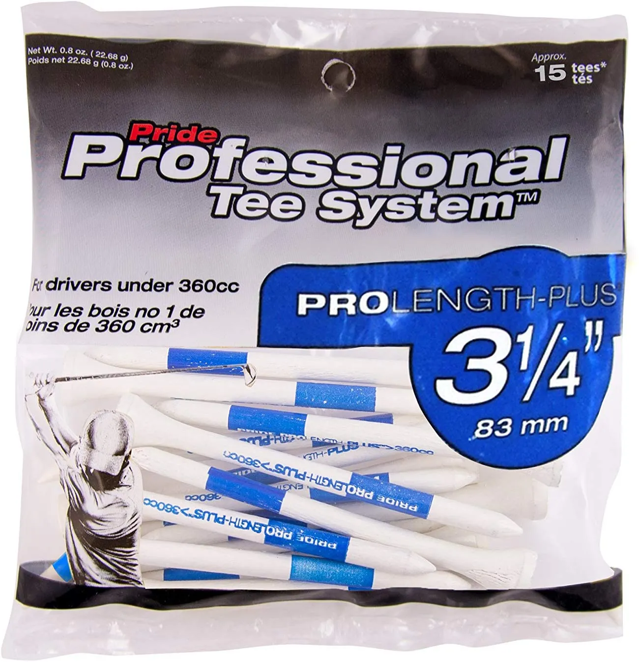 Pride Professional Tee System ProLength Golf Tees