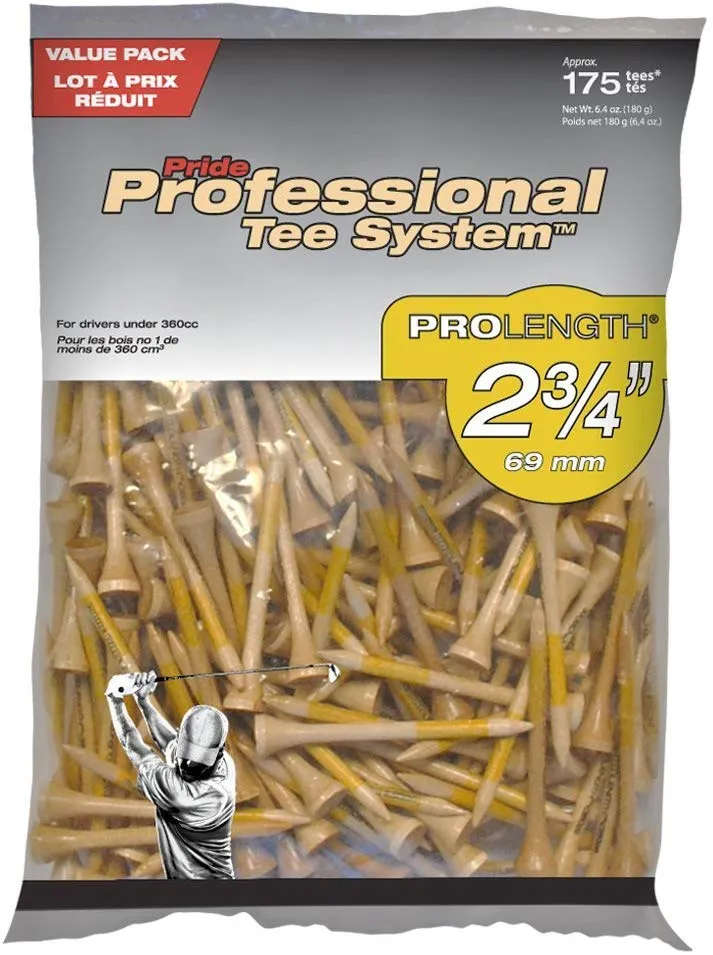 Pride Professional Tee System ProLength Golf Tees