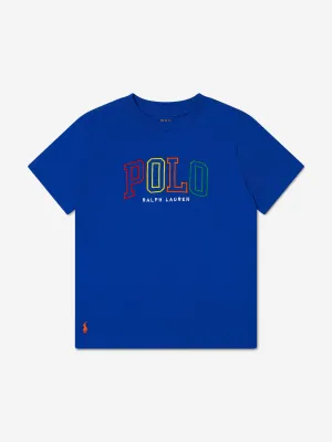 Ralph Lauren Boys Polo Logo T-Shirt in Blue