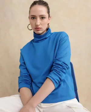 Rareism Women Malatya Blue Plain Top