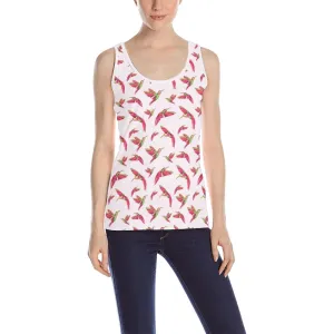 Red Swift Colourful Tank Top for Women