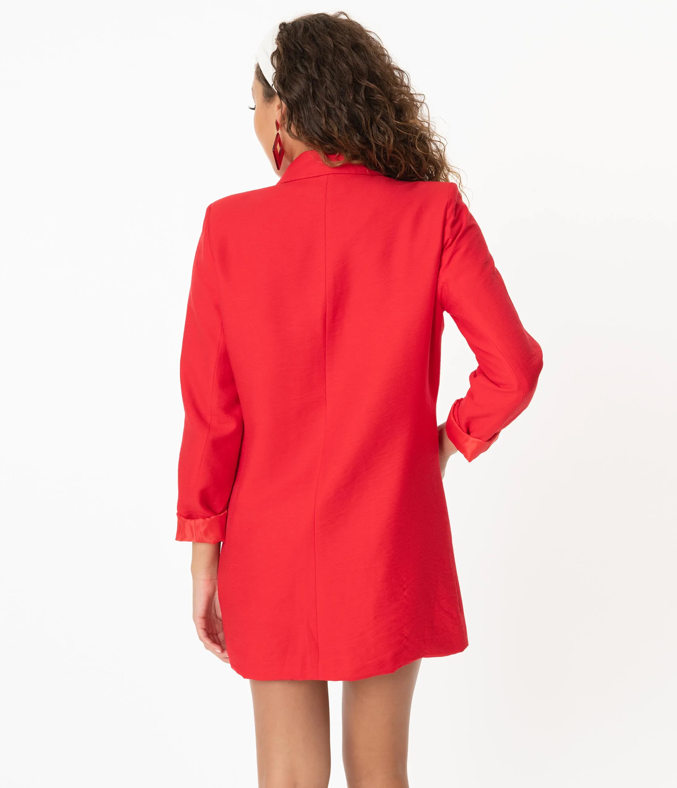 Retro Style Red Sabrina Blazer