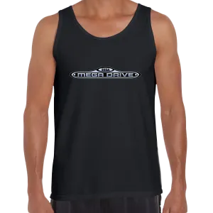 Sega-Mega Drive Black White Grey Computer Unisex Tank Top OLD SKOOL