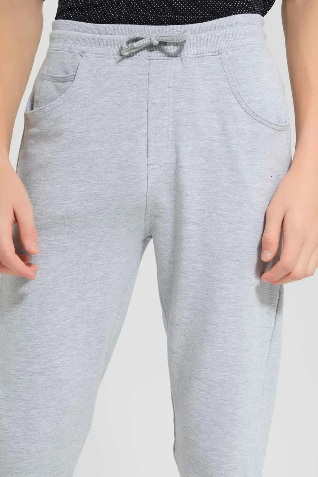 Senior Boys Grey Stretch Active Pant