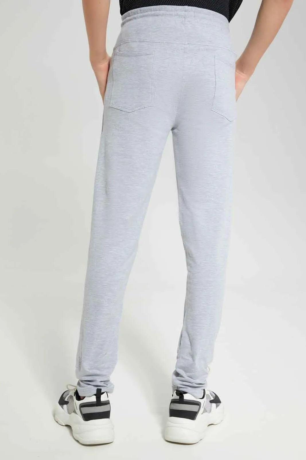 Senior Boys Grey Stretch Active Pant