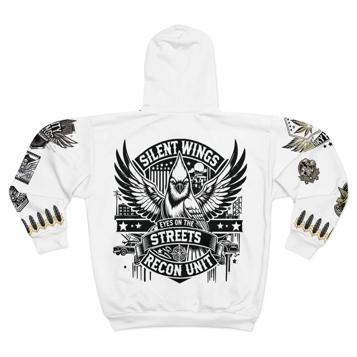 Silent Wings Zip-Up Hoodie