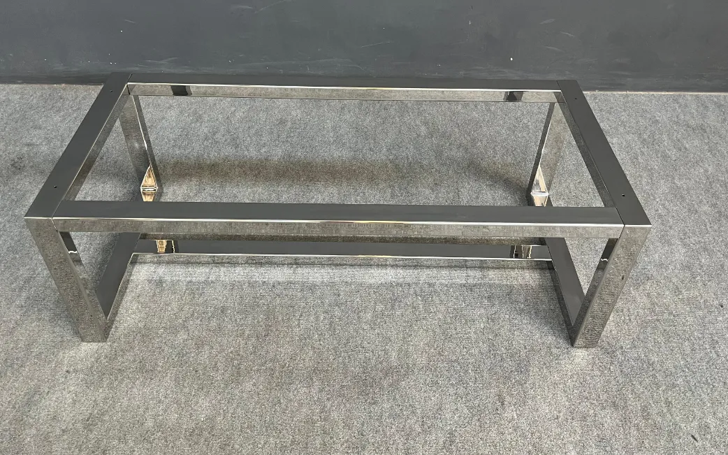 Stainless Steel Table Base Frame – For  Marble, Stone, Glass, or Wood Tabletops