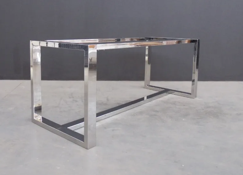 Stainless Steel Table Base Frame – For  Marble, Stone, Glass, or Wood Tabletops